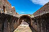 Monastery of Arkadhi, the ammunition store deliberately fired by the Cretan patriots during the great battle against the Turks.